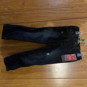 Wrangler Slim Straight Blue Denim jeans Adjust to fit waistband 5T Kids Boys